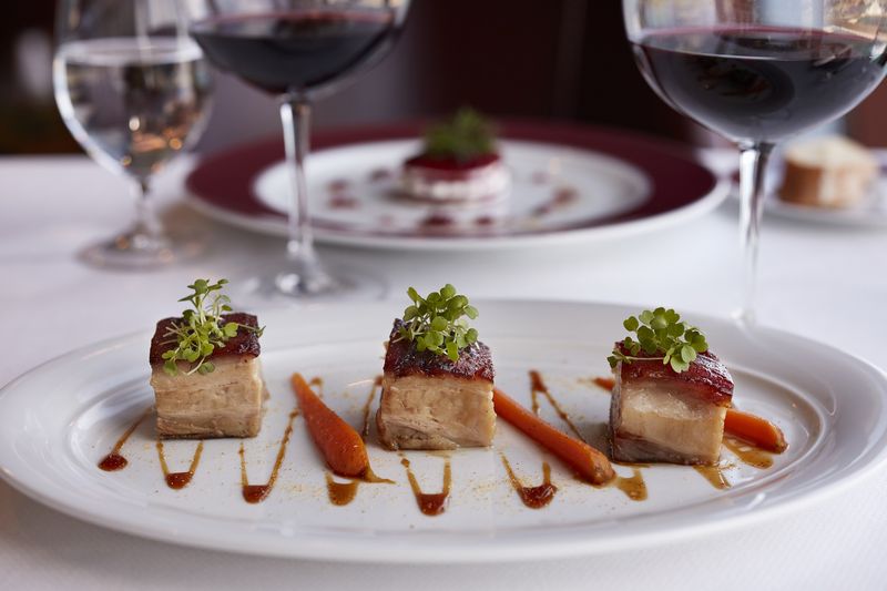 Apple Cider Marinated Slow-Roasted Pork Belly with Honey Soy Sauce
